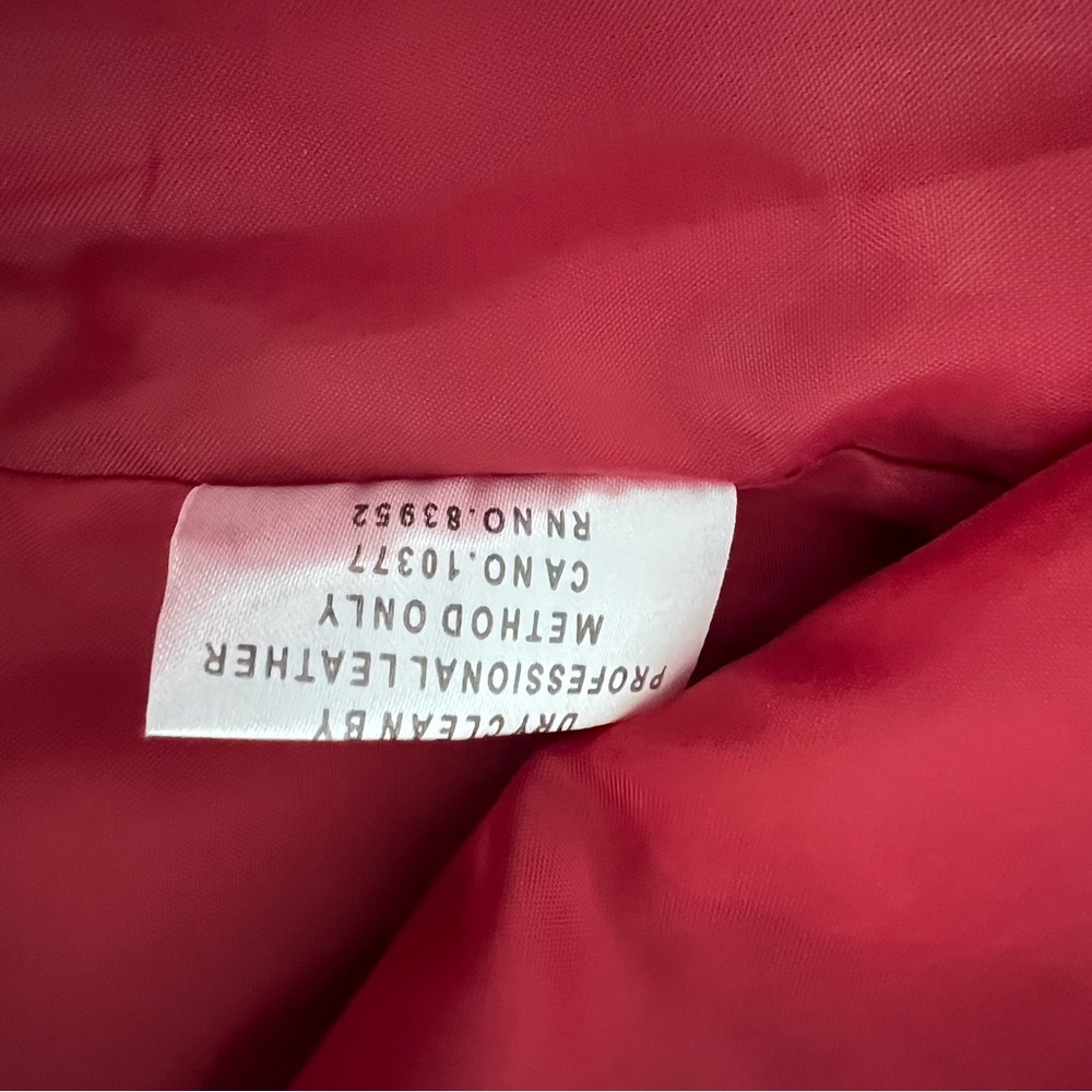 Boston Proper Red Suede Tie-Waist Blazer - Picture 11 of 12
